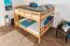 Etagenbett für Erwachsene | für bis zu 4 Personen | 160 x 200 cm | Massivholz Buche | Natur lackiert | umbaubar | Premium Qualität Abbildung