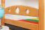 Jugendetagenbett 90 x 200 cm | Massivholz: Buche | Natur Lackiert | umbaubar in 2 Einzelbetten | Premium-Qualität | inkl. Rollroste Abbildung