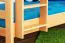 Kinderetagenbett 90 x 200 cm | Massivholz: Buche | Natur Lackiert | umbaubar in 2 Einzelbetten | Premium-Qualität | inkl. Rollroste Abbildung