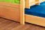 90 x 200 cm Kinderetagenbett inkl. Bettkasten als 3. Liegefläche | Massivholz: Buche | Natur Lackiert | umbaubar in 2 Einzelbetten | Bettkasten als Stauraum oder Liegefläche | inkl. Rollroste Abbildung