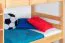 Kinderetagenbett 90 x 200 cm | Massivholz: Buche | Natur Lackiert | umbaubar in 2 Einzelbetten | Premium-Qualität | inkl. Rollroste Abbildung