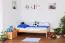Bettrahmen für Kinder / Kinderbett 90 x 190 cm | Massivholz: Buche | Natur Lackiert | besonders hohe Qualität Abbildung