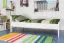 Bettrahmen für Kinder / Kinderbett 90 x 200 cm | Massivholz: Buche | Weiß Lackiert | besonders hohe Qualität Abbildung