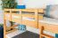 Kinderetagenbett für Jungen und Mädchen 90 x 190 cm | Massivholz: Buche | Natur Lackiert | umbaubar in 2 Einzelbetten | Premium-Qualität | inkl. Rollroste Abbildung