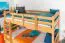 Jugendetagenbett inkl. Stauraum (2 Schubladen) | 90 x 200 cm | Massivholz: Buche | Natur Lackiert | umbaubar in 2 Einzelbetten | Premium-Qualität | inkl. Rollroste Abbildung