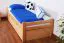 Bettrahmen für Kinder 90 x 200 cm mit Ausziehbett 90 x 190 cm als Gästebett-Funktion | Massivholz: Buche | Natur Lackiert | inkl. 2. Liegeplatz 90 x 190 cm ausziehbar und 2 Rollrost Abbildung