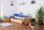 Bettrahmen für Kinder 90 x 200 cm mit Ausziehbett 90 x 190 cm als Gästebett-Funktion | Massivholz: Buche | Natur Lackiert | inkl. 2. Liegeplatz 90 x 190 cm ausziehbar und 2 Rollrost Abbildung