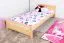 Kinderbett 100 x 200 cm | Massivholz: Kiefer | Natur Lackiert Abbildung