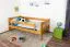 Kinderbett 90 x 200 cm | Massivholz: Kiefer | Erle Lackiert Abbildung
