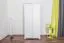 92 cm breiter Kleiderschrank mit 2 Türen | Farbe: Weiß Abbildung