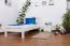 Bettrahmen für Kinder / Kinderbett 90 x 200 cm | Massivholz: Buche | Weiß Lackiert | besonders hohe Qualität Abbildung