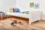 Kinderbett 80 x 200 cm | Massivholz: Kiefer | Weiß Lackiert Abbildung