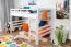 Hochbett für Kinder 120 x 190 cm | Massivholz: Buche | Weiß Lackiert | umbaubar in Einzelbett | Premium-Qualität | inkl. Rollrost Abbildung