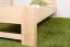 Kinderbett 80 x 200 cm | Massivholz: Buche | Natur Lackiert Abbildung