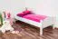 Kinderbett 80 x 200 cm | Massivholz: Buche | Weiß Lackiert Abbildung