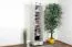 Kleiderschrank | 2 Drehtüren | 1 Schublade | 8 Fächer | mit Kleiderstange | 50 cm breit | Farbe: Weiß Abbildung