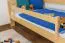 Kinderbett 90 x 200 cm | Massivholz: Kiefer | Natur Lackiert Abbildung