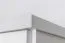 Kleiderschrank | 2 Drehtüren | 2 Schubladen | 1 Fach | mit Kleiderstange | 80 cm breit | Massivholz | Farbe: Weiß Abbildung
