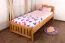 Kinderbett 100 x 200 cm | Massivholz: Eiche | Natur Lackiert Abbildung