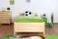 Kinderbett 100 x 200 cm | Massivholz: Kiefer | Natur Lackiert Abbildung