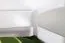 Kinderbett 90 x 200 cm mit Bettkasten 90 x 190 cm als Gästebett oder Stauraum | Massivholz: Buche | Weiß Lackiert | inkl. 2. Liegeplatz 90 x 190 cm ausziehbar und 2 Rollrost Abbildung