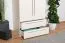 Kleiderschrank | 2 Drehtüren | 2 Schublade | 2 Fächer | mit Kleiderstange | 92 cm breit | Farbe: Beige Abbildung