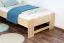 Kinderbett 90 x 200 cm | Massivholz: Buche | Natur Lackiert Abbildung
