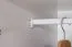 Kleiderschrank | 3 Drehtüren | 4 Schubladen | 4 Fächer | mit Kleiderstange | 155 cm breit | Massivholz | Farbe: Weiß Abbildung