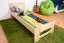 Kinderbett 80 x 200 cm | Massivholz: Buche | Natur Lackiert Abbildung