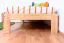 Kinderbett 100 x 200 cm | Massivholz: Kiefer | Natur Lackiert Abbildung