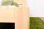 Kinderbett 80 x 200 cm | Massivholz: Buche | Natur Lackiert Abbildung