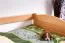 Bettrahmen für Kinder / Kinderbett 90 x 200 cm | Massivholz: Buche | Natur Lackiert | inkl. 2 Schubladen und Lattenrost | besonders hohe Qualität Abbildung
