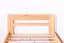 Kinderbett 100 x 200 cm | Massivholz: Kiefer | Natur Lackiert Abbildung