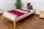 Bettrahmen für Kinder / Kinderbett 90 x 200 cm | Massivholz: Kiefer | Natur Lackiert Abbildung