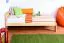 Kinderbett 100 x 200 cm | Massivholz: Kiefer | Natur Lackiert Abbildung