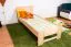 Kinderbett 80 x 200 cm | Massivholz: Buche | Natur Lackiert Abbildung
