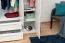 Großer Kleiderschrank | 6 Drehtüren | 4 Schubladen | 8 Fächer | mit 4 Kleiderstangen | 277 cm breit | Farbe: Weiß Abbildung