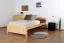 Kinderbett 100 x 200 cm | Massivholz: Kiefer | Natur Lackiert Abbildung