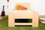 Kinderbett 80 x 200 cm | Massivholz: Buche | Natur Lackiert Abbildung