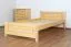 Kinderbett 100 x 200 cm | Massivholz: Kiefer | Natur Lackiert Abbildung
