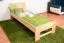 Kinderbett 80 x 200 cm | Massivholz: Buche | Natur Lackiert Abbildung