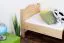 Kinderbett 80 x 200 cm | Massivholz: Buche | Natur Lackiert Abbildung