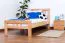 Kinderbett 90 x 200 cm | Massivholz: Buche | Natur Abbildung