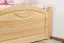 Bettrahmen für Kinder / Kinderbett 100 x 200 cm | Massivholz: Kiefer | Natur Lackiert Abbildung