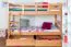 90 x 200 cm Etagenbett mit Stauraum / 2 Schubladen für Jugendliche Massivholz: Buche | Natur Lackiert | umbaubar in 2 Einzelbetten | Premium-Qualität | inkl. Rollroste Abbildung