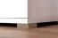 Schmaler 76 cm breiter Kleiderschrank mit 2 Türen | Farbe: Weiß Abbildung
