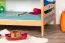 Stockbett für Jugendliche 90 x 190 cm | Massivholz: Buche | Natur Lackiert | umbaubar in 2 Einzelbetten | inkl. Rollroste Abbildung