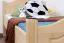 Kinderbett 80 x 200 cm | Massivholz: Buche | Natur Lackiert Abbildung