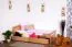 Bettrahmen für Kinder / Kinderbett 90 x 200 cm | Massivholz: Buche | Natur Lackiert | inkl. 2 Schubladen und Lattenrost | besonders hohe Qualität Abbildung