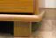 Schmaler Kleiderschrank | 2 Drehtüren | 2 Schubladen | 4 Fächer | mit Kleiderstange | 80 cm breit | Massivholz | Farbe: Eiche Abbildung